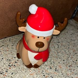 Reindeer Christmas cookie jar